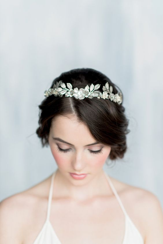 Lucy's Crown - Luxe ($209.52), found by Narniac: Silver Leaf Crown, Silver Crystal Crown, Leaf Crown, Floral Crown, Floral Tiara, Silver Tiara, Crystal Headpiece, Silver Leaf, Tiara, HELENA - Narnian Artifact Quest WINNER 